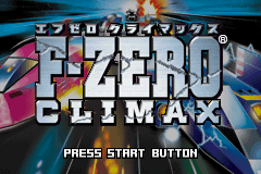 F-Zero : Climax — Title screen